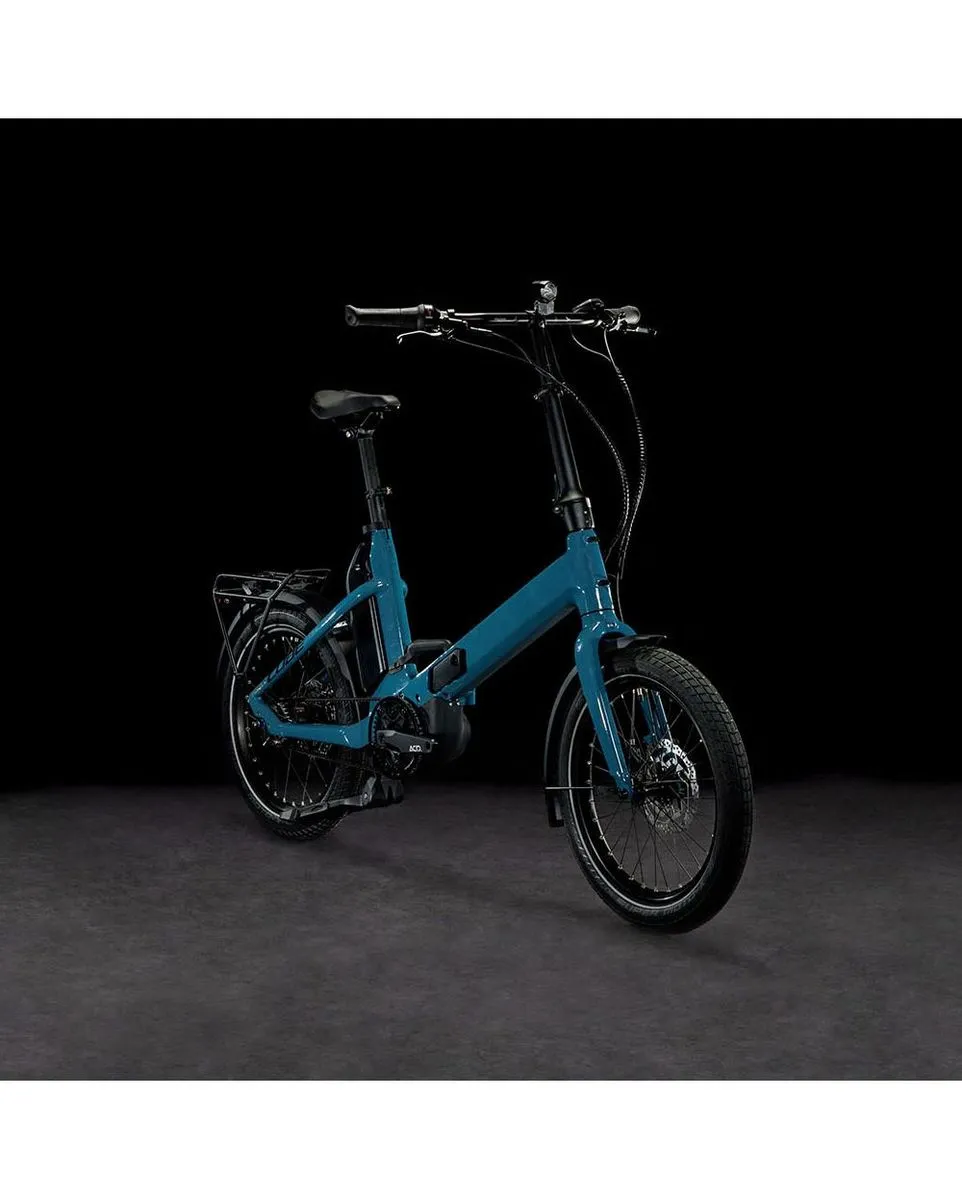 Vélo électrique pliant Unisexe FOLD HYBRID 500 Bleu/Noir