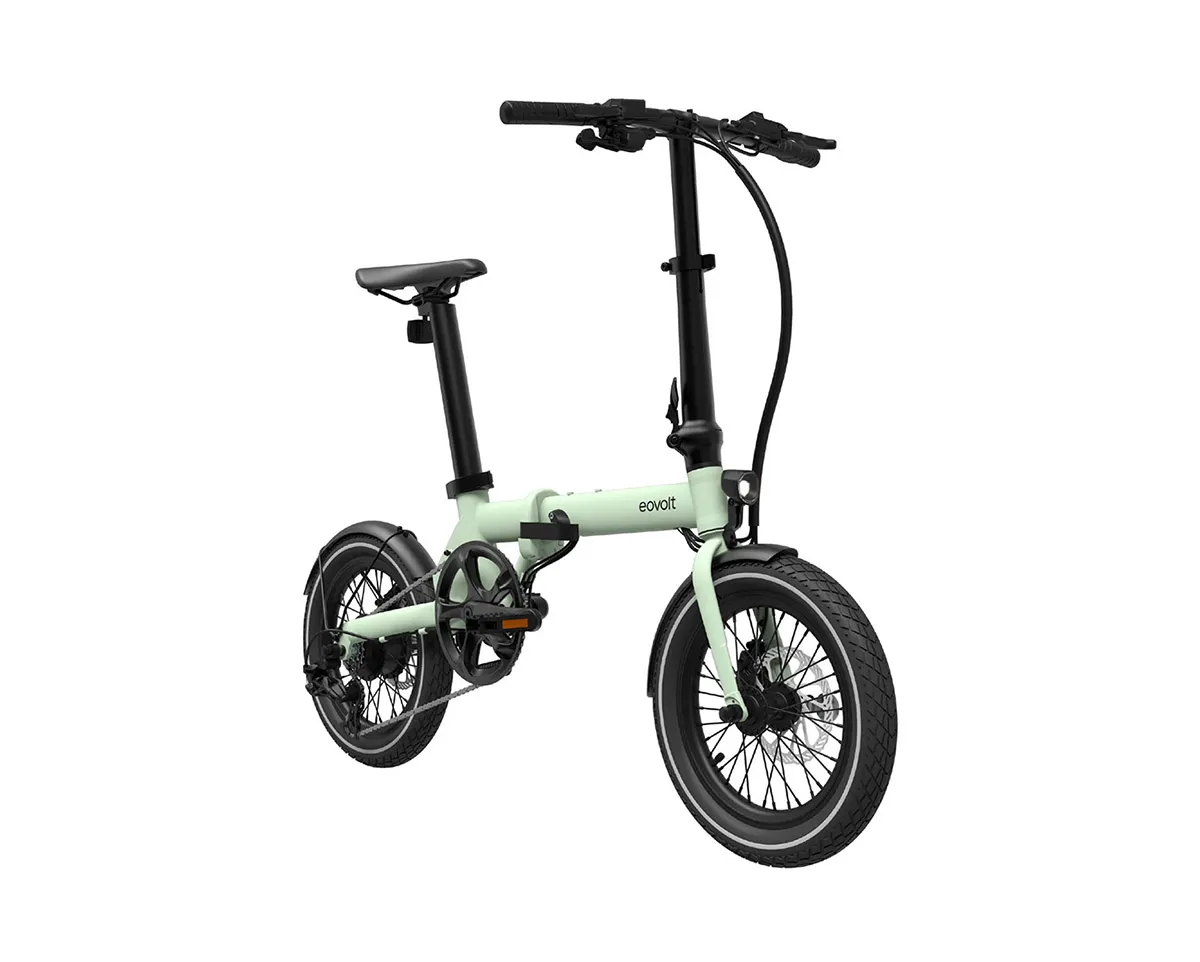 Vélo électrique urbain pliant Unisexe MORNING V3 Vert Sauge