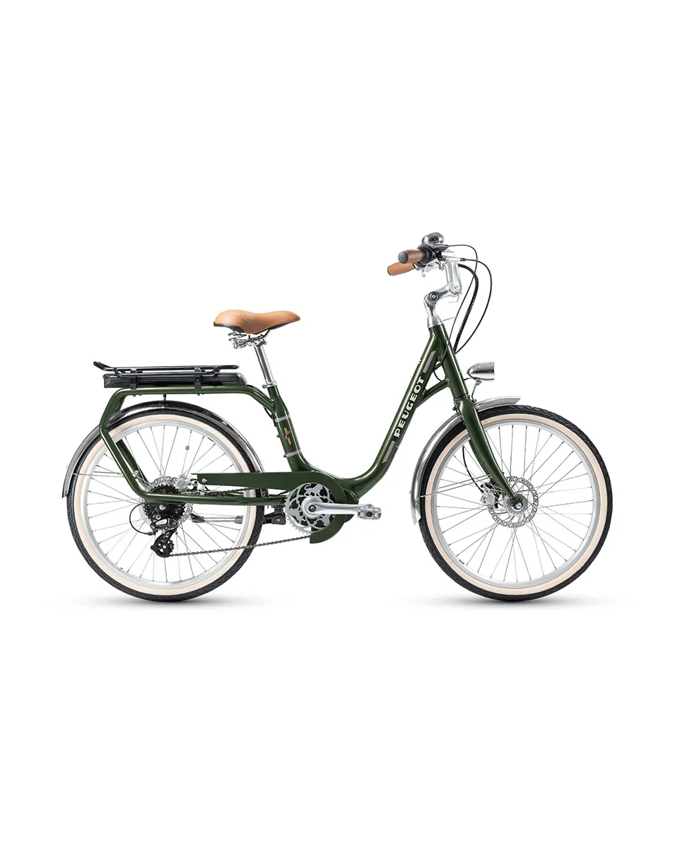 Vélo électrique urbain Unisexe ELC01 24 CENTRAL 400 Wh Vert