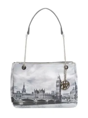 Ynot Fashion Sac Porté Épaule À Breloques Gris Londres - Achetez À Prix Outlet!