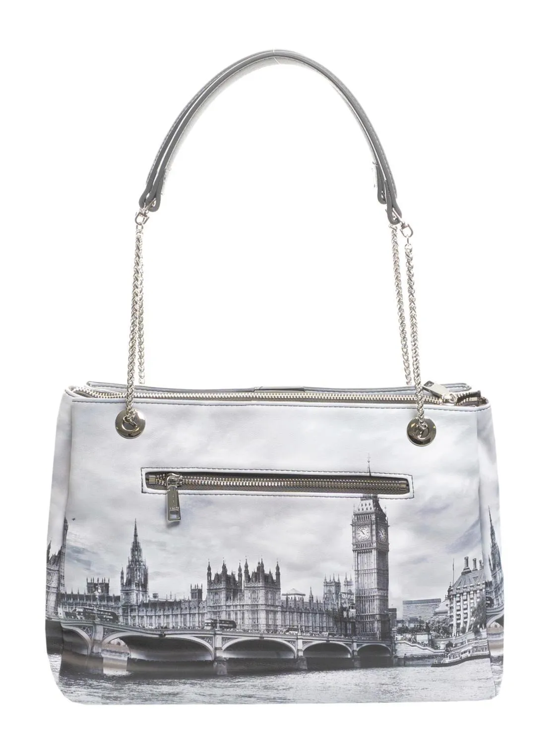 Ynot Fashion Sac Porté Épaule À Breloques Gris Londres - Achetez À Prix Outlet!